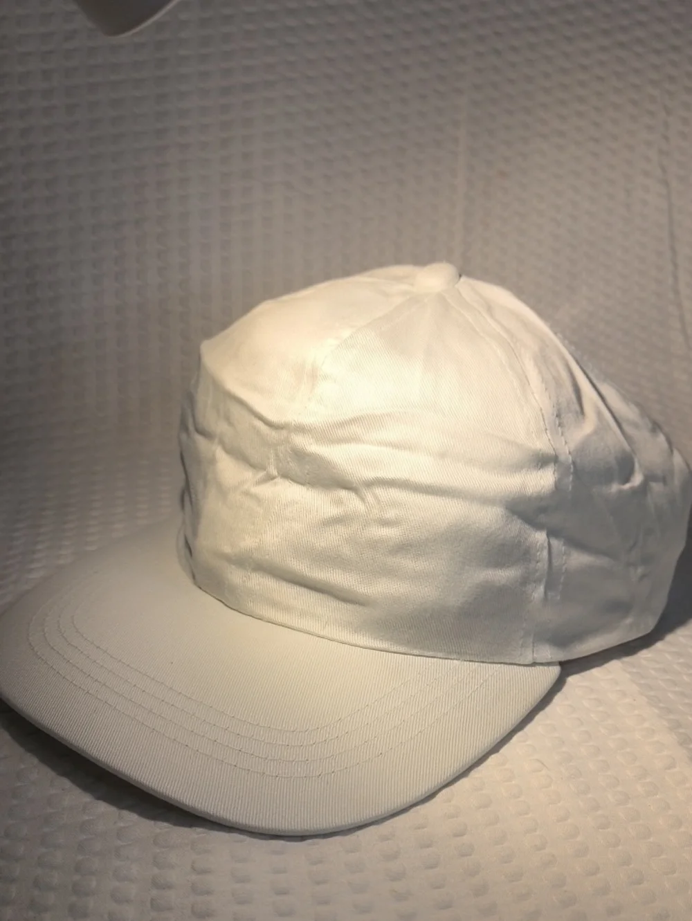 White Cotton Cap - Classic Casual Hat